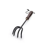 Barebones Stainless Steel Garden Cultivator - Walnut Handle Weeding Rake Tool. Fixed Price $45.70.