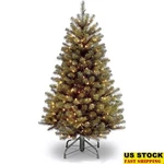 Pre-lit Artificial Christmas Tree Full North Valley Spruce White Lights Indoor. Fixed Price $102.38.