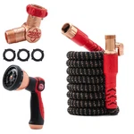 Pocket Hose Copper Head W/new Pivot Expandable Garden 25 Ft, As-s. Fixed Price $64.05.