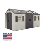 Lifetime 60079 15 Ft. X 8 Outdoor Storage Shed. Fixed Price $2774.32.