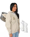 Beekeeping Jacket With Round Veil And Gloves, Natural Canvas .... Fixed Price $100.47.