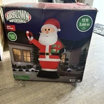 Gemmy Giant 12FT Alight Up Santa Airblown Inflatable Open Box With Flaws -pics. Fixed Price $144.28.