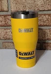 New Dewalt Insulated Stainless Steel 30 Oz. Tumbler W/ Lid Bpa Free Yellow Nwt. Fixed Price $29.99.