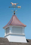 Accentua Olympia Cupola With Horse Weathervane, 24 In. Square, 52 High. Fixed Price $849.00.