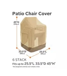 Classic Accessories Veranda Stackable Patio Chair Cover One Size. Fixed Price $31.49.
