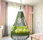 Best Handmade Hanging Swing Chair Outdoor Indoor Hammock Boho Round. Fixed Price $202.49.