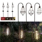 Alpine 33 In. Solalris Glass & Iron Edison Bulb Solar Garden Stake, Bronze. Fixed Price $57.18.