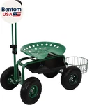 Sunnydaze Cart With Wheels - Stool On Rolling Gardening. Fixed Price $136.50.