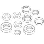 11993103 Fits Volvo Haul Truck Tilt Cylinder Seal Kit A25 & A35 Rod Size: 75-140. Fixed Price $179.39.
