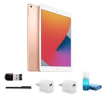 Apple 10.2" Ipad (8TH Gen, 32GB, Wi-fi Only, Gold) Bundle With Cleaning Kit +. Fixed Price $549.95.