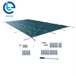 Inground Pool Safety Cover For 16' X 30' Rectangle Green Children/pets Care. Fixed Price $224.84.