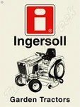 Ingersoll Garden Tractors 9" X 12" Metal Sign. Fixed Price $17.99.
