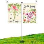 Heavy Duty Garden Flag Holder Stand Metal Iron With 5 Prong Base For Do.... Fixed Price $11.88.