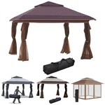 Outsunny 12' X Outdoor Pop-up Tent Canopy W/ Mesh Sidewalls And Bag. Fixed Price $135.99.