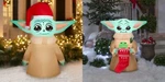 Set Of 2 Star Wars Christmas Grogu Inflatable Led Light Up Disney Gemmy Fs New. Fixed Price $89.99.