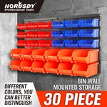 Wall Mounted Storage Bins Parts Rack 30 Organizer Garage Plastic Shop Tool. Fixed Price $39.99.