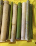 10 Bamboo 12" Poles Variety Sizes Tiki Luau Home Art Decorations Rough Cut 1'. Fixed Price $55.77.
