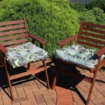 Outdoor Square Tufted Seat Cushion - Modern Jazz Set Of 2 By Sunnydaze. Fixed Price $38.67.