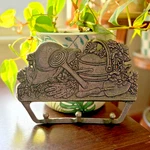 Carson Pewter Garden Theme Three Hook Wall Hanger 1990S. Fixed Price $12.00.