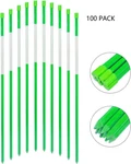 Fibermarker 100PACK Reflective Driveway Markers Solid Green Fiberglass Snow Pole. Fixed Price $144.99.