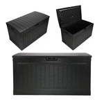Suncast 80-GAL. Resin Large Outdoor Patio Deck Box With Pad-lockable Lid. Fixed Price $159.50.