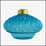 Oil Lamp Font Medium Blue Diamond Quilt Pattern For Cast Iron Wall Bracket. Fixed Price $44.95.
