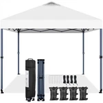 10X10 Ft Easy Pop Canopy Tent, Upf 50+ Instant Gazebos W/wheels & Carry Bag. Fixed Price $86.99.