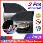 2PCS For Jeep Car Window Shade Breathable Mesh Baby Sun Cover Uv Protect Privacy. Fixed Price $14.13.
