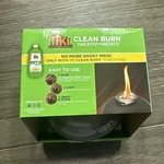 Tiki Clean Tabletop Patio Torch Reusable Roundwick Burner System Grey. Fixed Price $17.99.