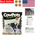 Cowpots 12-PACK 4-INCH Square Seedling Plant Natural Biodegradable Outdoor. Fixed Price $28.99.