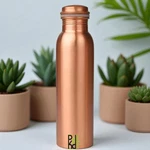 100% Pure Copper Plain Bottle 1000ML Ayurvedic For Yoga Good Health Benefits. Fixed Price $21.99.