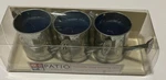 Patio Companion Set Of 3 Citronella Candles Watering Cans New Box. Fixed Price $12.57.