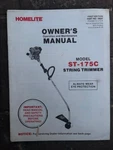 Rare Original Vintage Homelite ST-175C String Trimmer Owners Manual 1ST Edition. Fixed Price $15.99.