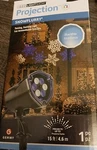 Led Projection Light "snowflurry" Gemmy New Blue/white Snowflakes Projects 15FT. Fixed Price $18.00.