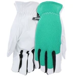 Natural Garden Gloves, Goatskin Leather, Reinforced Fingertips, Polyester Bac.... Fixed Price $27.91.