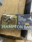 Hampton Bay Low Voltage Color Changing Spot Light Black New Sealed. Fixed Price $17.99.