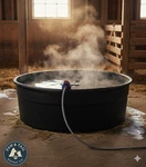 Api Tank Water Trough Heater 1500W Pond Drain Plug De-icer Livestock. Fixed Price $80.97.