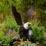 Metal Bald Eagle Large Outdoor Statues,yard Decorations Garden Sculpture. Fixed Price $94.25.