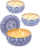 Packs Large Citronella Candles Outdoor Indoor, 13.5OZ 3-WICK Soy Wax Porta. Fixed Price $35.87.