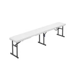 Mainstays 6 Foot Fold-in-half Bench, Steel Frame, Indoor Outdoor. Fixed Price $51.96.