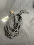 Primitive Planters Macrame Hanger, Tan Wooden Ball Black 36. Fixed Price $16.99.