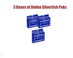 3 Boxes Dekko Silverfish Control, Of 72 Paks Packs Pest - Bait. Fixed Price $19.00.