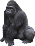 Gorilla Sitting Garden Statue Yard Display Lifelike Wildlife Resin. Fixed Price $266.30.