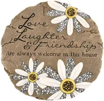 Carson Friendship Garden Stone, Daisy Stepping 9"X9.25" Decor. Fixed Price $29.99.