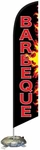 Barbeque Bbq Feather Flag Kit With Cross-base And Weight-donut, Outdoor.... Fixed Price $99.99.