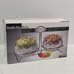 5 Part Set Prodyne Acrylic Dips On Ice With Carry Caddy Chip Bowls Cool Nob. Fixed Price $46.26.