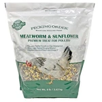 Pecking Order 8 Pound Mealworm Sunflower Treat For Chickens With Omega 3. Fixed Price $34.09.