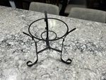 Alpine Corporation 10 Inch Tall Metal Stand Fits One 8 Gazing Gl. Fixed Price $9.50.