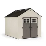 Suncast BMS8100 Storage Shed, Resin, 547 Cu Ft, Vanilla, Slate, Stoney, Black. Fixed Price $1799.00.