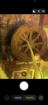 Antique Wooden Water Wheel Brown Decorative Piece For Home Garden. Fixed Price $80.00.